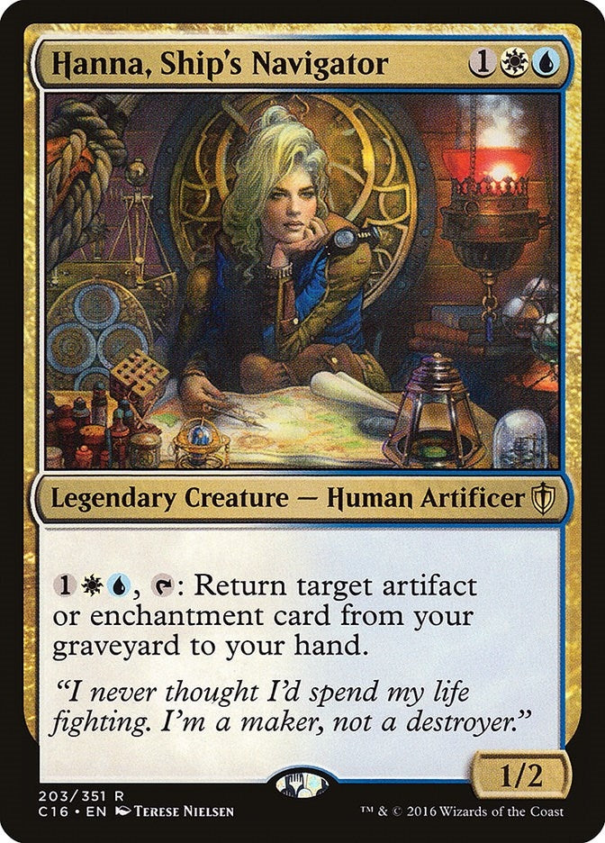 Image for Hanna, Ship's Navigator (203) (Commander 2016) - Magic: The Gathering