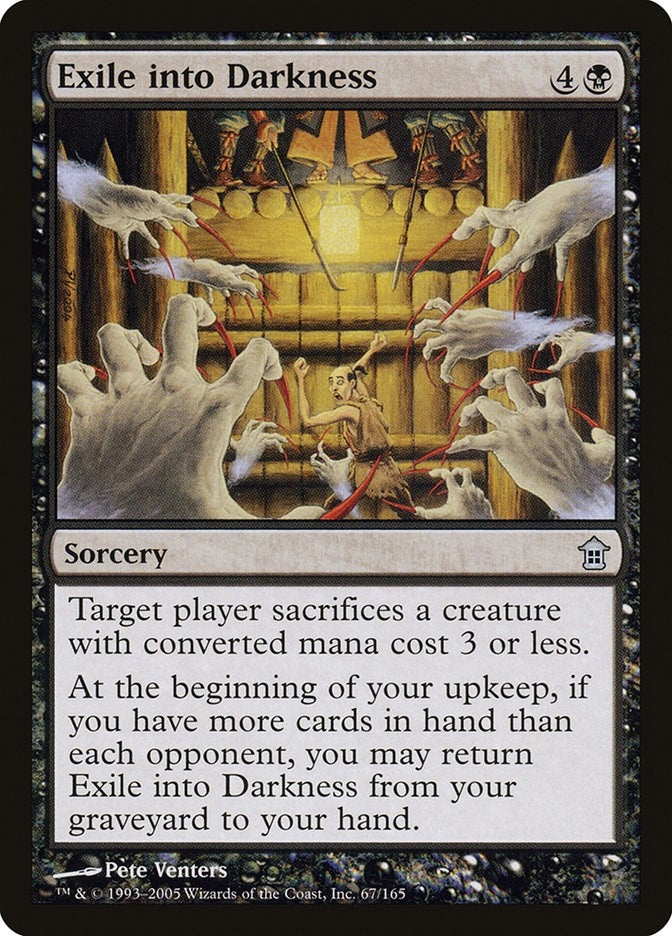 Image for Exile into Darkness (67) (Saviors of Kamigawa) - Magic: The Gathering