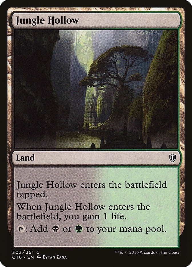 Image for Jungle Hollow (303) (Commander 2016) - Magic: The Gathering
