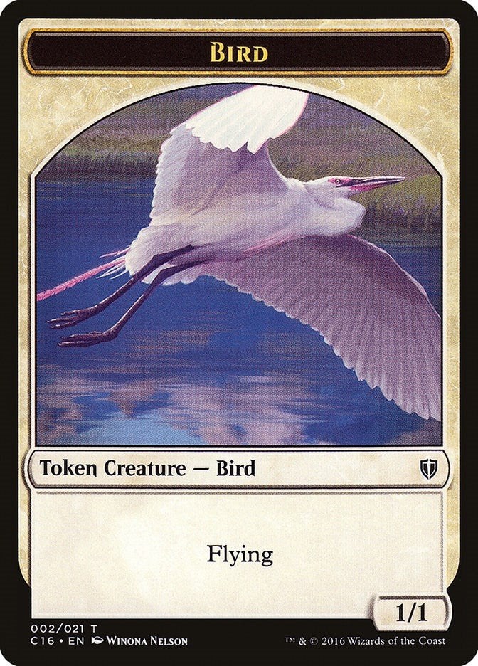 Image for Bird (002) // Saproling  (016) Double-Sided Token (2 // 16) (Commander 2016) - Magic: The Gathering