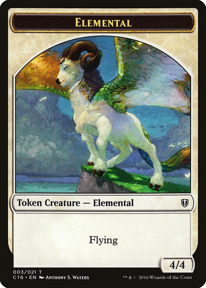 Image for Elemental // Soldier Double-Sided Token (3 // 5) (Commander 2016) - Magic: The Gathering