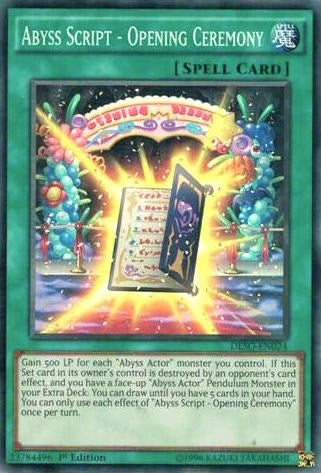 Image for Abyss Script - Opening Ceremony (DESO-EN024) (DESO) - YuGiOh