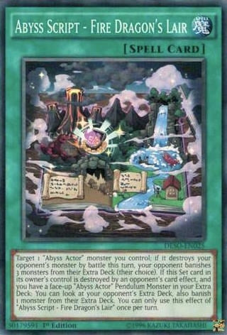 Image for Abyss Script - Fire Dragon's Lair (DESO-EN025) (DESO) - YuGiOh
