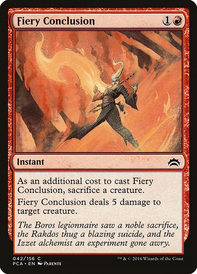 Image for Fiery Conclusion (42) (Planechase Anthology) - Magic: The Gathering