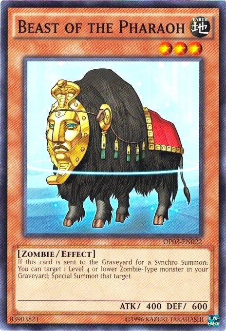 Image for Beast of the Pharaoh (OP03-EN022) (OP03) - YuGiOh