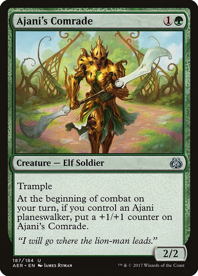 Image for Ajani's Comrade (187) (Aether Revolt) - Magic: The Gathering