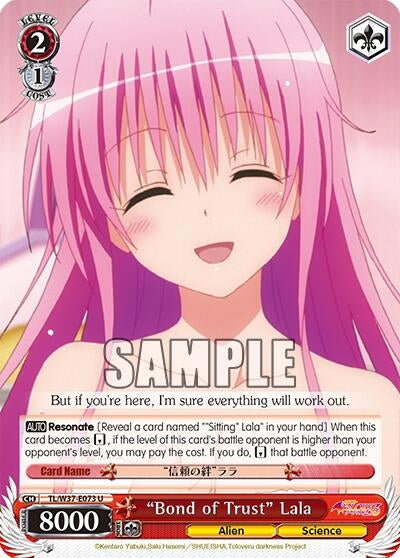 Image for "Bond of Trust" Lala (TL/W37-E073 U) (To Loveru Darkness 2nd) - Weiss Schwarz