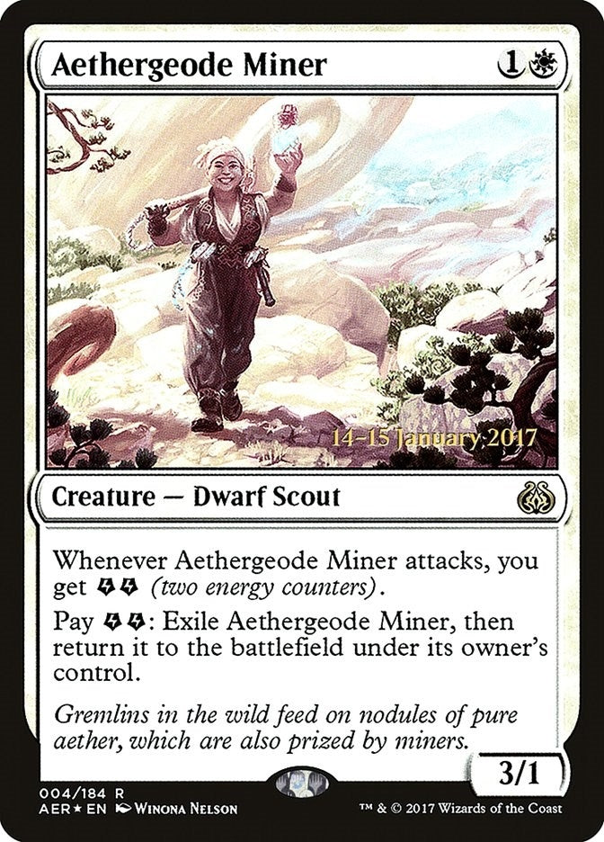 Image for Aethergeode Miner (4) (Prerelease Cards) - Magic: The Gathering