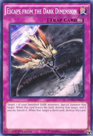 Image for Escape from the Dark Dimension (SDPD-EN039) (SDPD) - YuGiOh