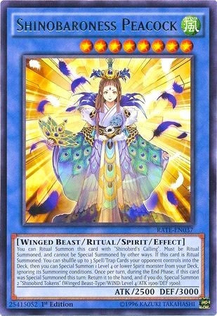 Image for Shinobaroness Peacock (RATE-EN037) (RATE) - YuGiOh