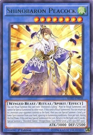 Image for Shinobaron Peacock (RATE-EN038) (RATE) - YuGiOh