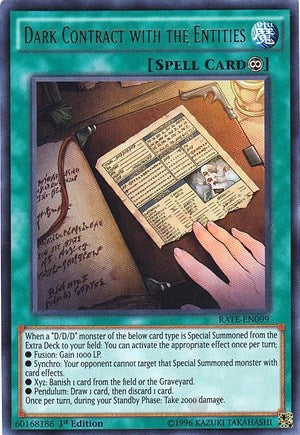 Image for Dark Contract with the Entities (RATE-EN099) (RATE) - YuGiOh