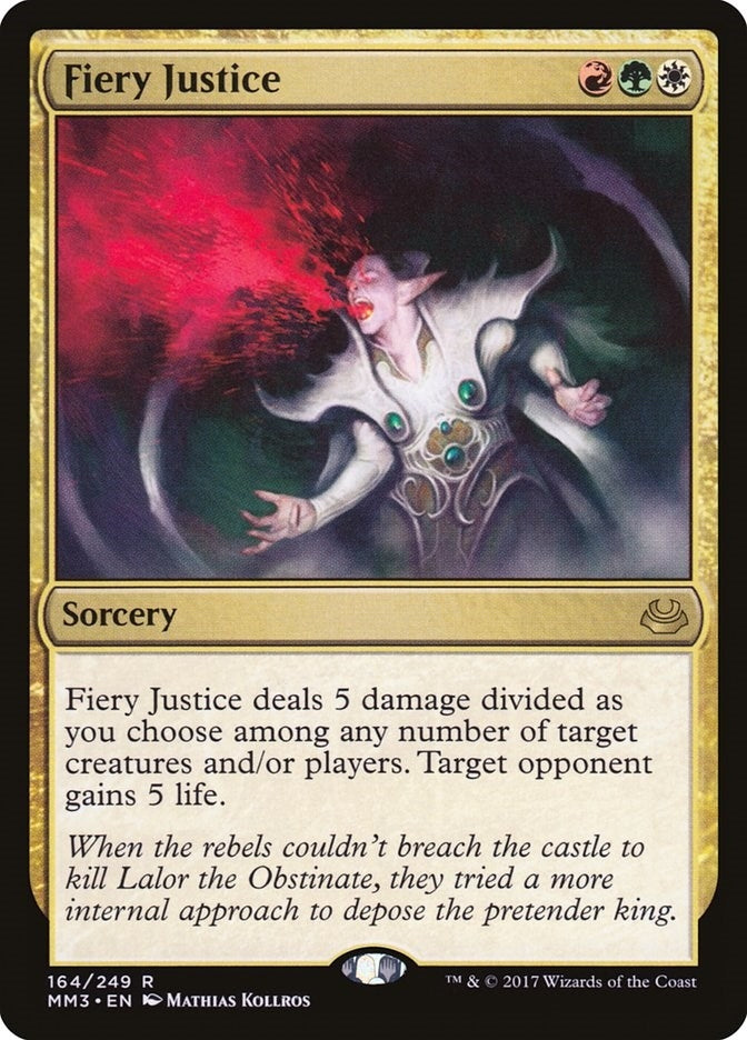 Image for Fiery Justice (164) (Modern Masters 2017) - Magic: The Gathering