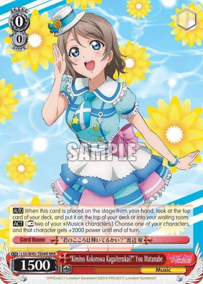 Image for "Kimino Kokorowa Kagaiterukai?" You Watanabe (RRR) (LSS/W45-TE08R RRR) (Love Live! Sunshine!!) - Weiss Schwarz