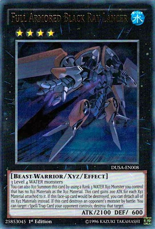 Image for Full Armored Black Ray Lancer (DUSA-EN008) (DUSA) - YuGiOh