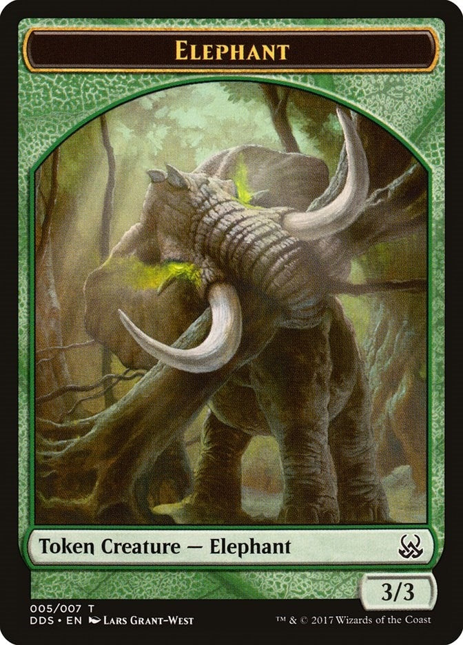 Image for Elephant Token (5) (Mind vs. Might) - Magic: The Gathering