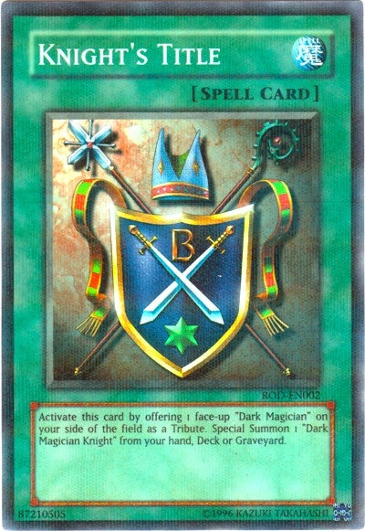 Image for Knight's Title (Reshef of Destruction) (Super Rare) (ROD-EN002) (VDP) - YuGiOh