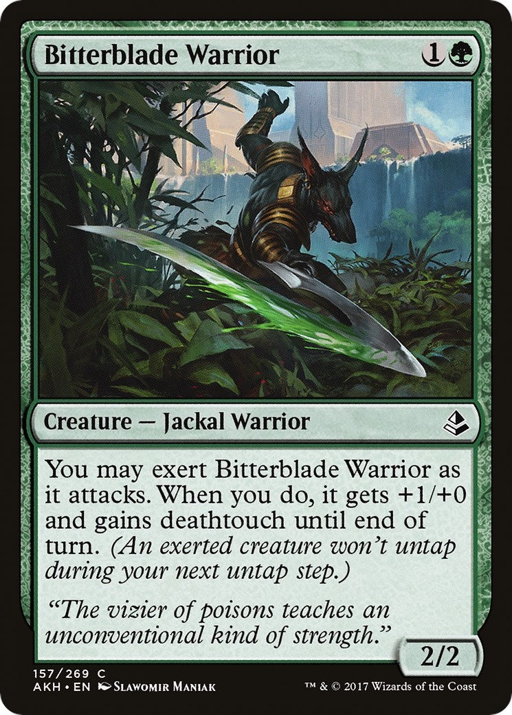 Image for Bitterblade Warrior (157) (Amonkhet) - Magic: The Gathering
