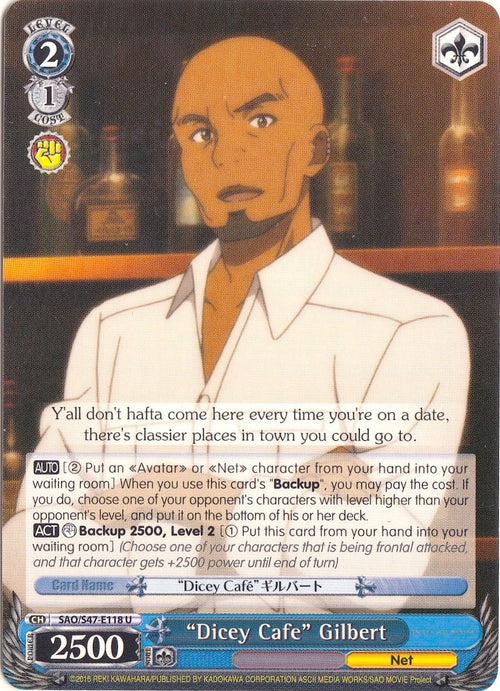 Image for "Dicey Cafe" Gilbert (SAO/S47-E118 U) (Sword Art Online Re: Edit) - Weiss Schwarz