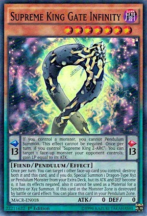 Image for Supreme King Gate Infinity (MACR-EN018) (MACR) - YuGiOh
