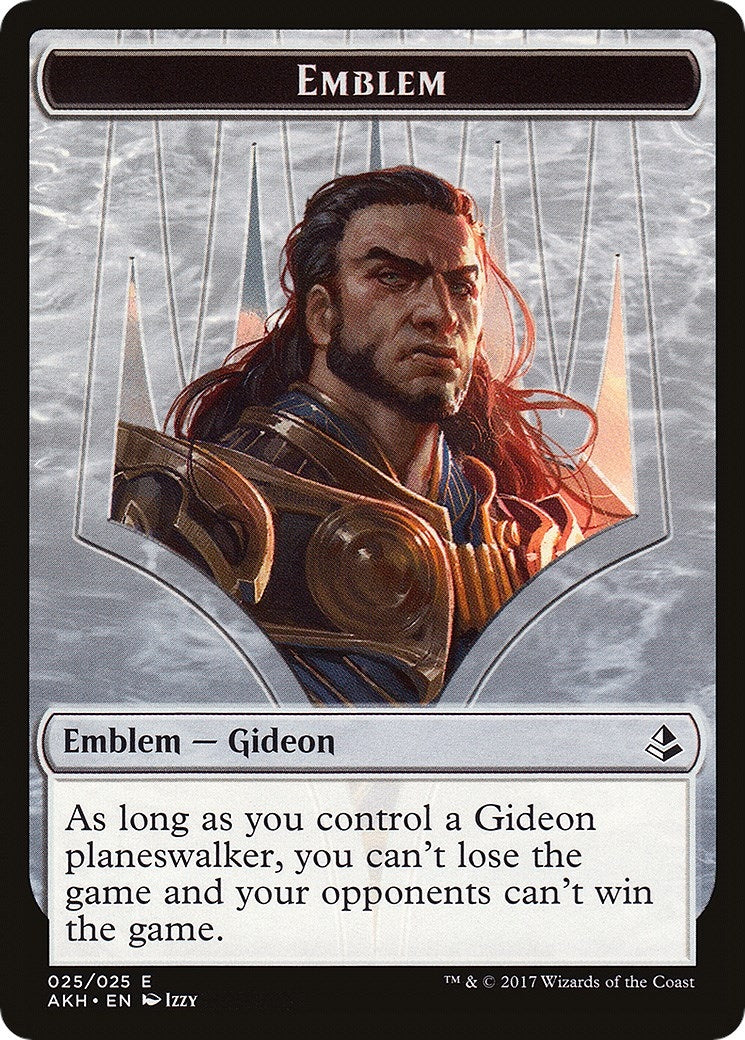 Image for Emblem - Gideon of the Trials // Zombie Double-Sided Token (25 // 20) (Amonkhet) - Magic: The Gathering