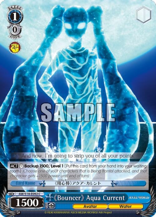 Image for "Bouncer" Aqua Current (AW/S18-E092 C) (Accel World) - Weiss Schwarz