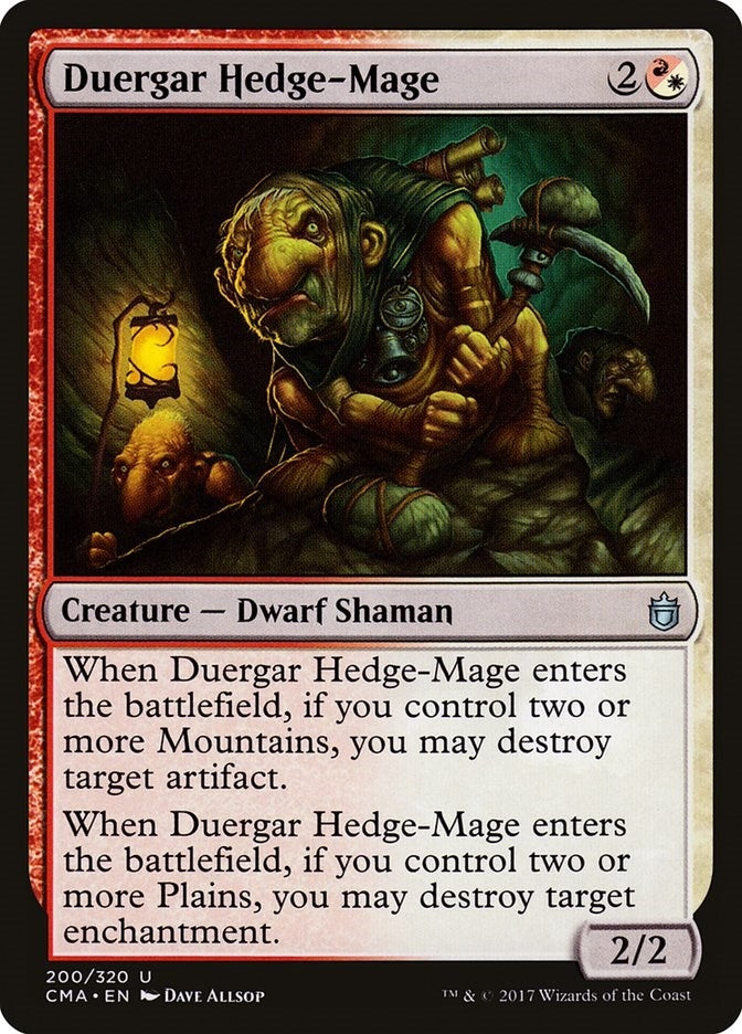Image for Duergar Hedge-Mage (200) (Commander Anthology) - Magic: The Gathering