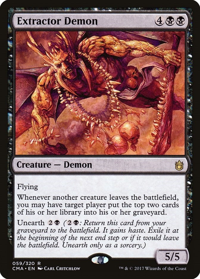 Image for Extractor Demon (59) (Commander Anthology) - Magic: The Gathering