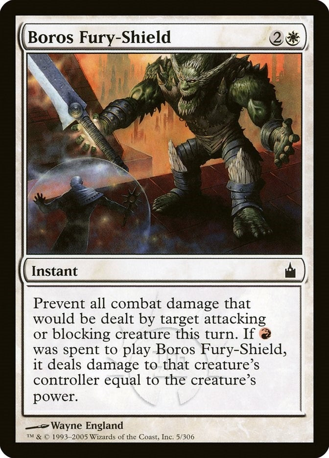 Image for Boros Fury-Shield (5) (Ravnica: City of Guilds) - Magic: The Gathering