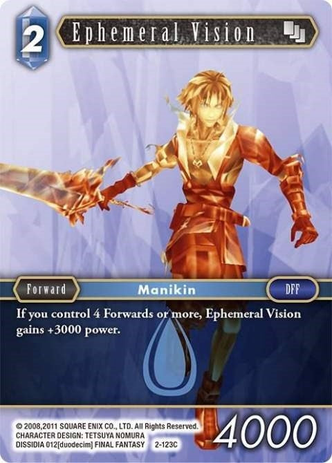 Image for Ephemeral Vision (2-123C) (Opus II) - Final Fantasy TCG
