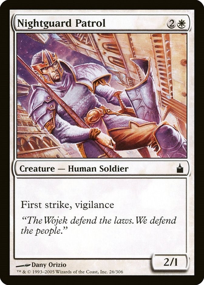 Image for Nightguard Patrol (26) (Ravnica: City of Guilds) - Magic: The Gathering