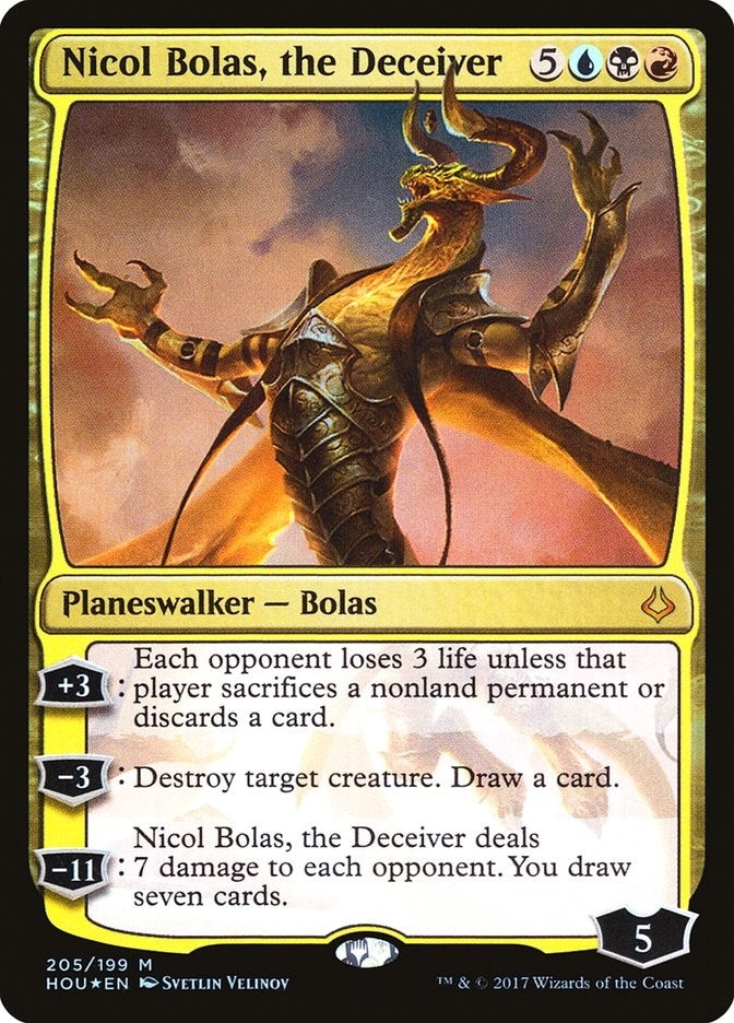 Image for Nicol Bolas, the Deceiver (205) (Hour of Devastation) - Magic: The Gathering
