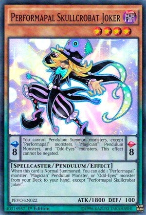 Image for Performapal Skullcrobat Joker (PEVO-EN022) (PEVO) - YuGiOh