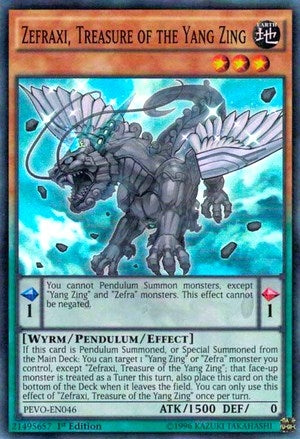 Image for Zefraxi, Treasure of the Yang Zing (PEVO-EN046) (PEVO) - YuGiOh