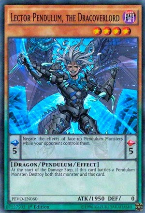 Image for Lector Pendulum, the Dracoverlord (PEVO-EN060) (PEVO) - YuGiOh