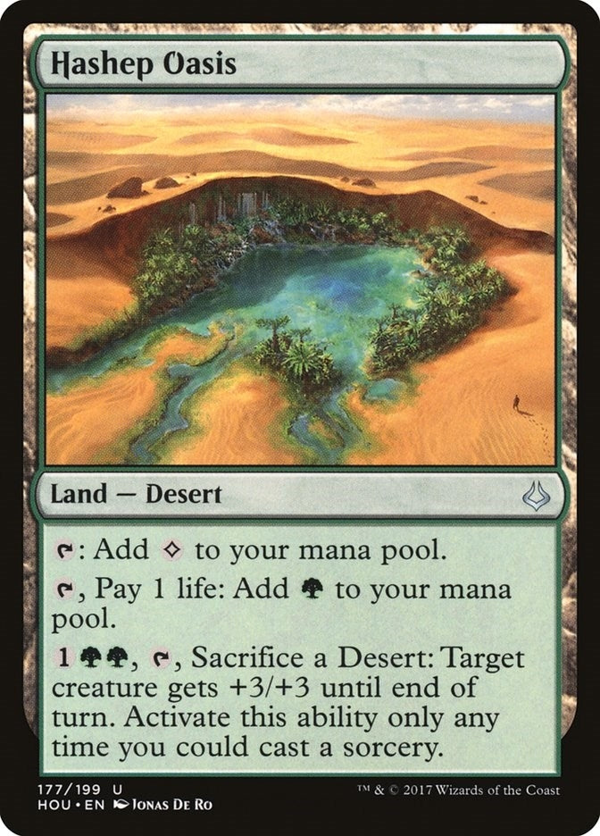 Image for Hashep Oasis (177) (Hour of Devastation) - Magic: The Gathering