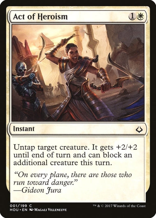 Image for Act of Heroism (1) (Hour of Devastation) - Magic: The Gathering