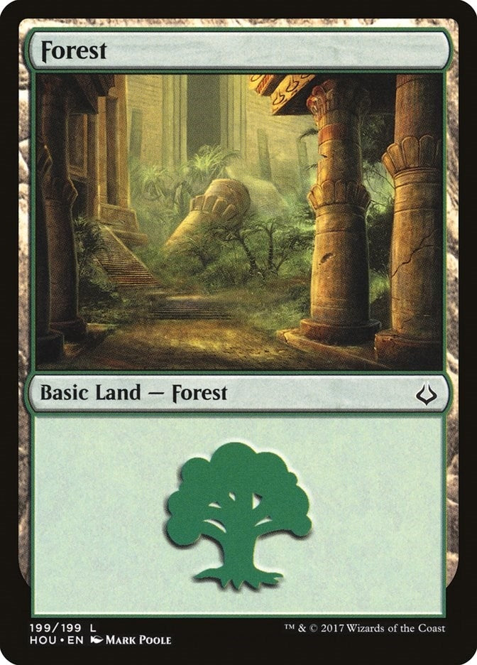 Image for Forest (199) (199) (Hour of Devastation) - Magic: The Gathering