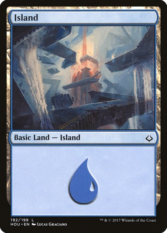 Image for Island (192) (192) (Hour of Devastation) - Magic: The Gathering