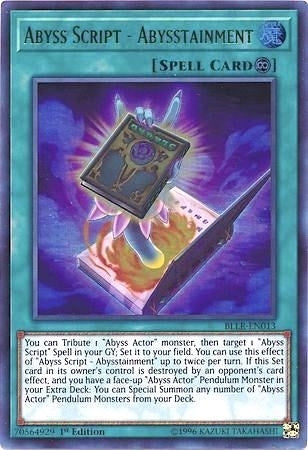 Image for Abyss Script - Abysstainment (BLLR-EN013) (BLLR) - YuGiOh