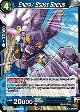 Image for Energy Boost Beerus (BT1-042) (Galactic Battle) - Dragon Ball Super: Masters
