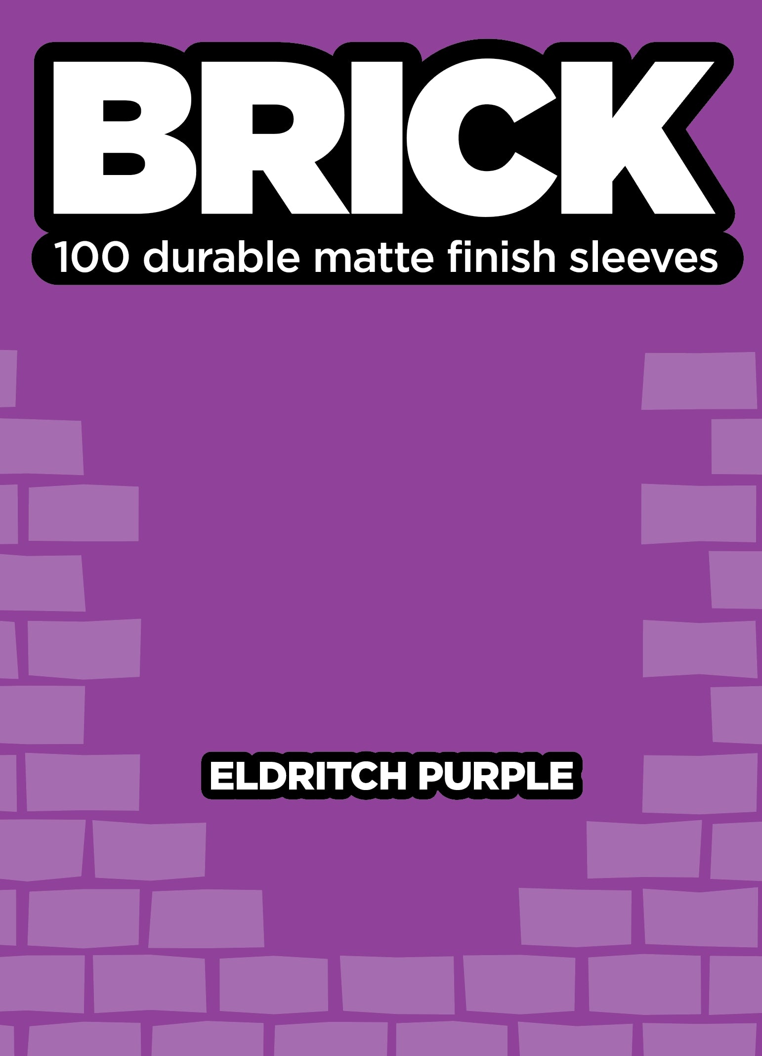 Image for BRICK - Eldritch Purple (100-Pack) - Card Sleeves