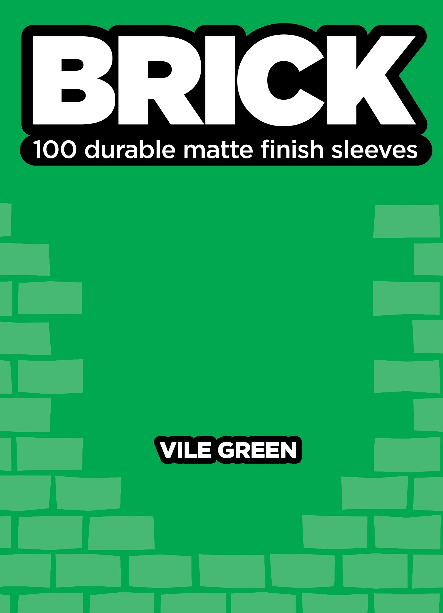 Image for BRICK - Vile Green (100-Pack) - Card Sleeves