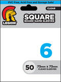 Image for Clear Board Game Sleeves - Square (50-Pack) - Card Sleeves