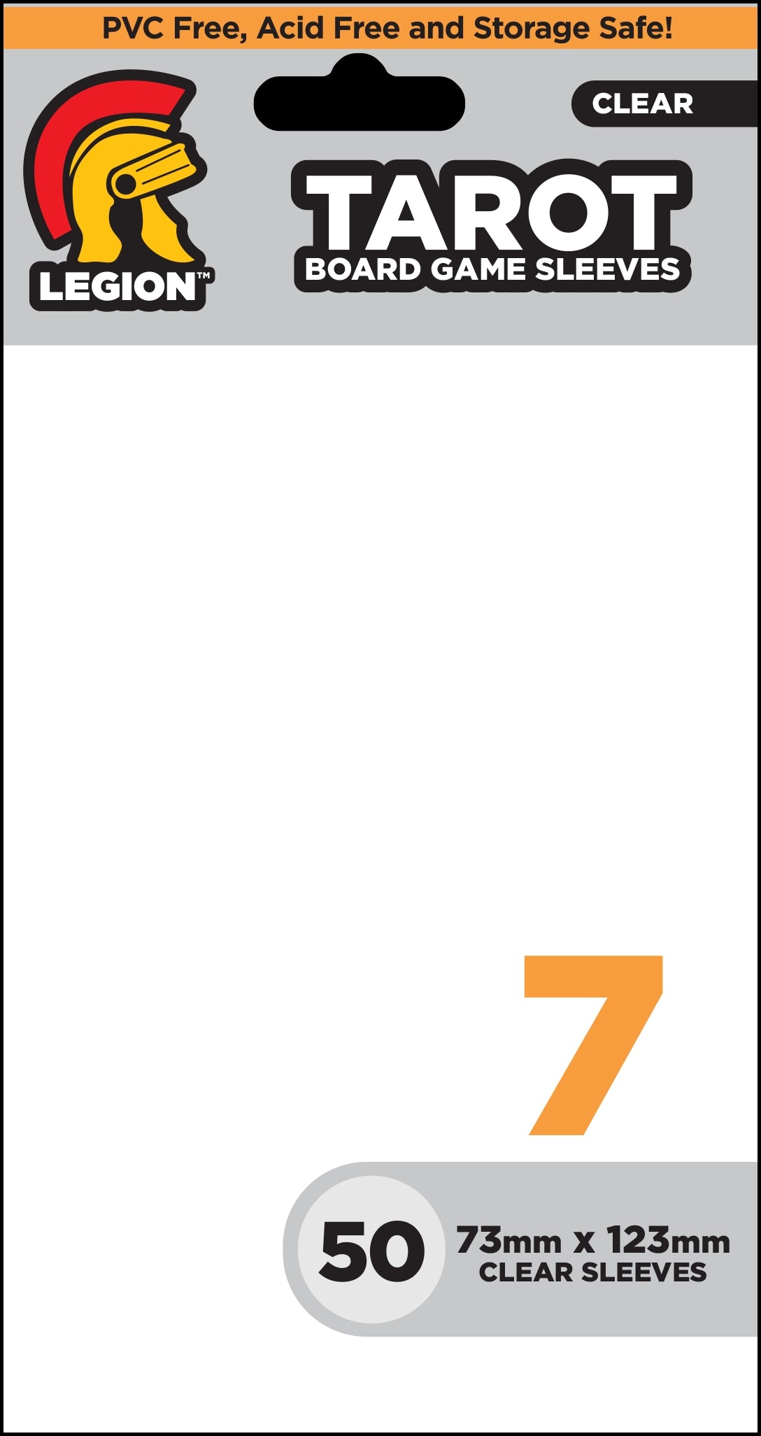 Image for Clear Board Game Sleeves - Tarot (50-Pack) - Card Sleeves