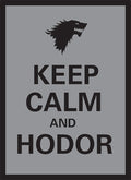 Image for Double Matte Art Sleeve - Keep Calm Hodor (50-Pack) - Card Sleeves