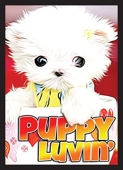 Image for Double Matte Art Sleeve - Puppy Luvin' (50-Pack) - Card Sleeves