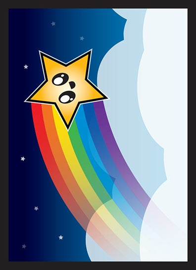 Image for Double Matte Art Sleeve - Rainbow Star (50-Pack) - Card Sleeves