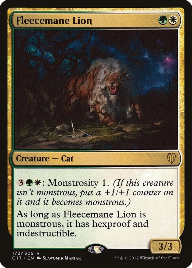 Image for Fleecemane Lion (172) (Commander 2017) - Magic: The Gathering