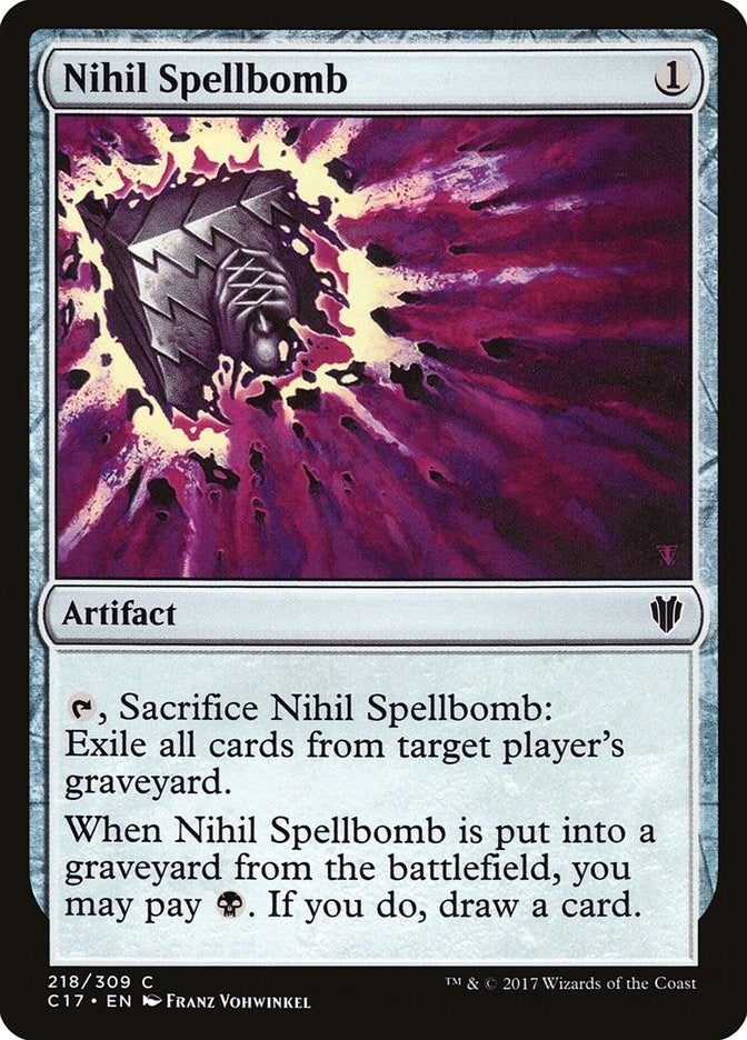 Image for Nihil Spellbomb (218) (Commander 2017) - Magic: The Gathering